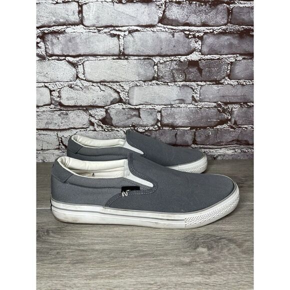 New Republic Grey Canvas Fabric Slip On Cork Sole Shoes Men’s Sz 11.5M US/44.5EU - Picture 10 of 16